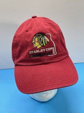 Chicago Blackhawks 2010 Stanley Cup Champions Hockey Hat - Red - OneSize FitsAll